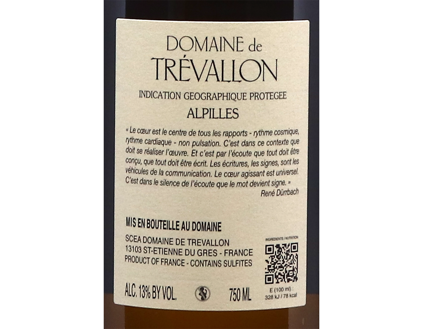 Domaine de Trevallon Blanc IGP Alpilles 2024 - mixed case only