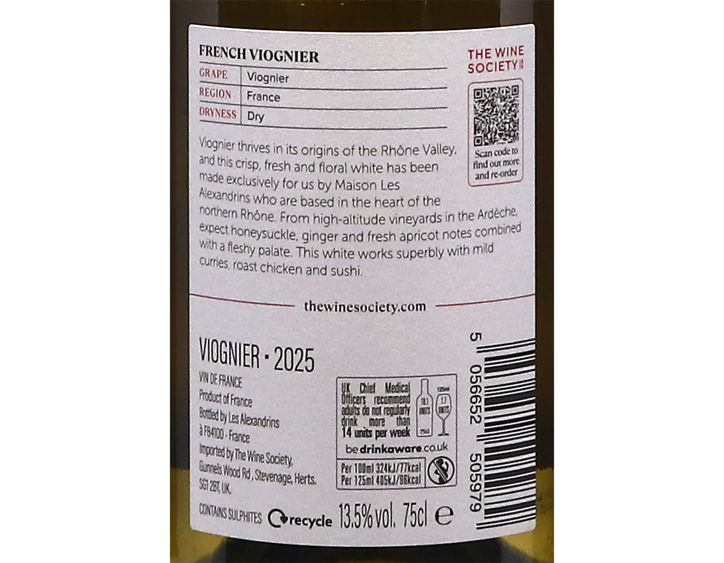 The Societys French Viognier 2025