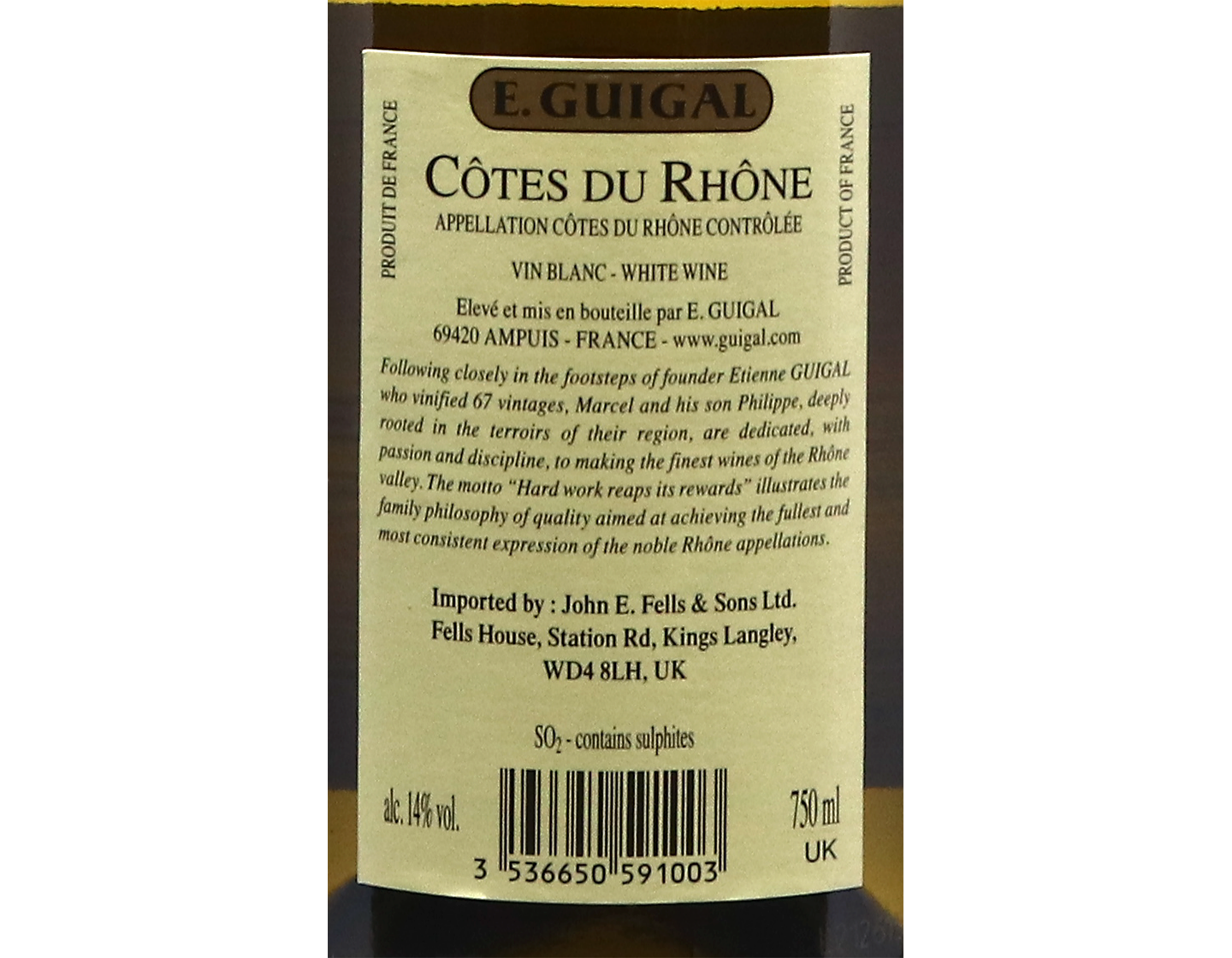 Cotes du Rhone Blanc Guigal 2025
