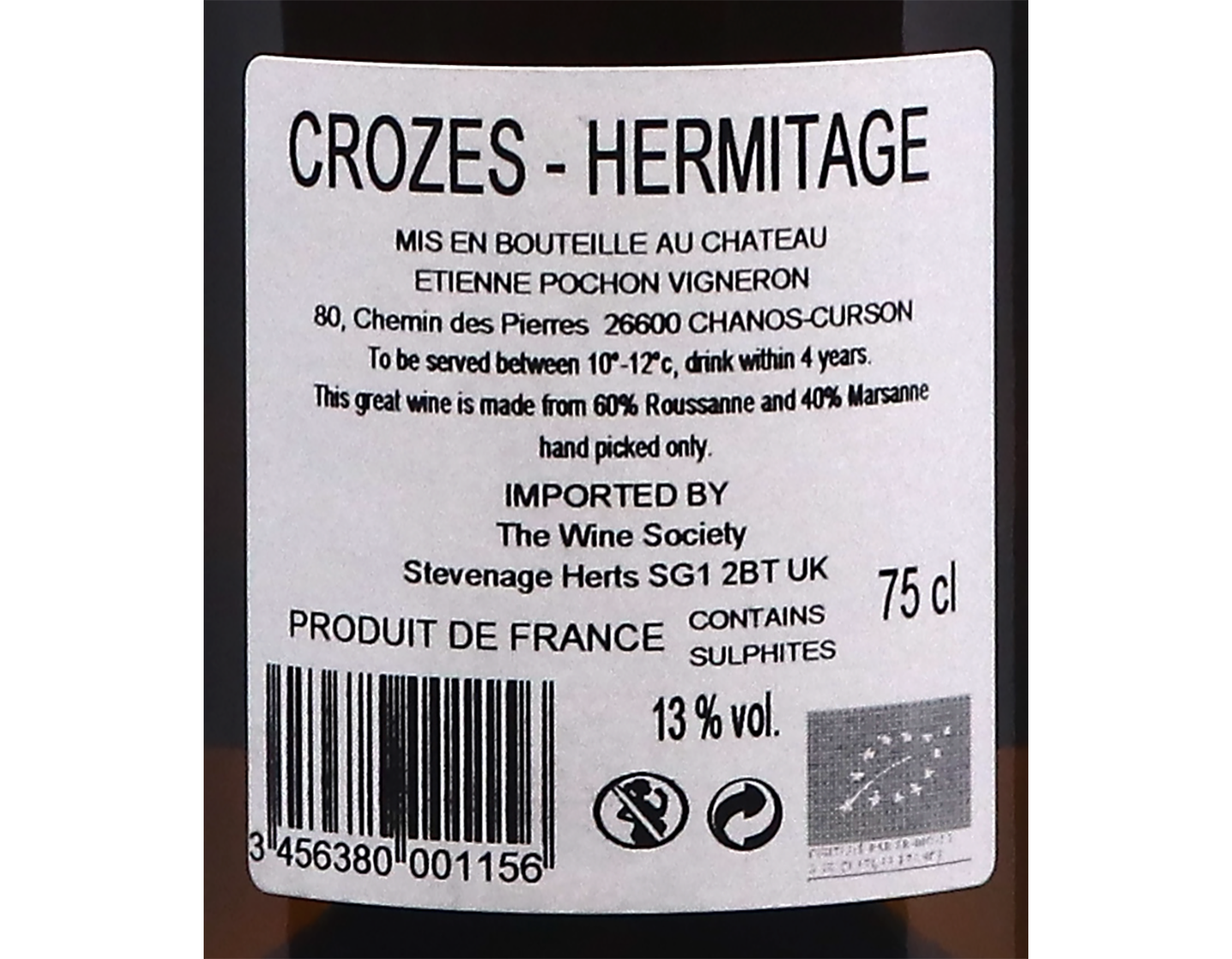 Domaine Pochon Crozes Hermitage White 2025