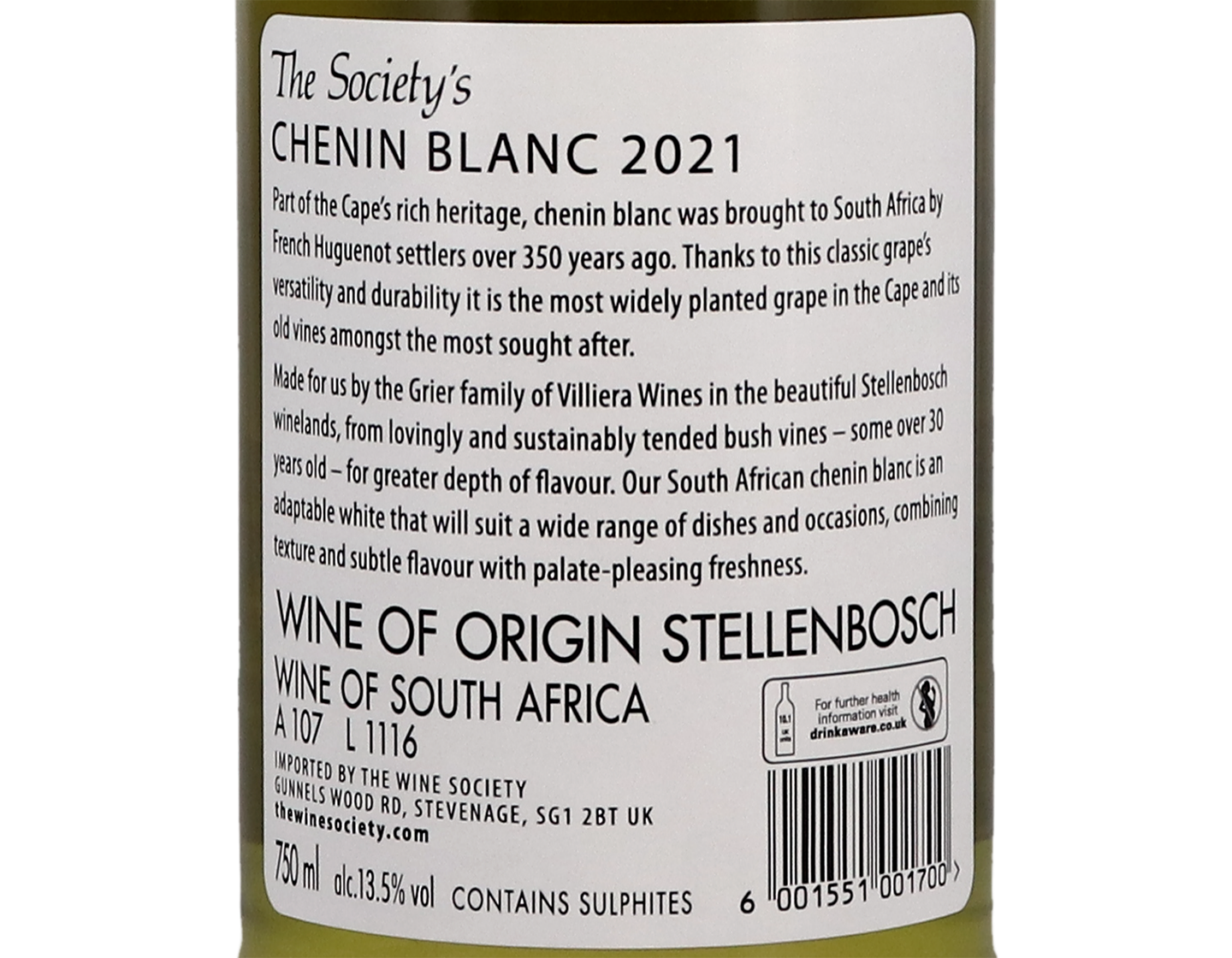 The Societys Chenin Blanc Stellenbosch 2021