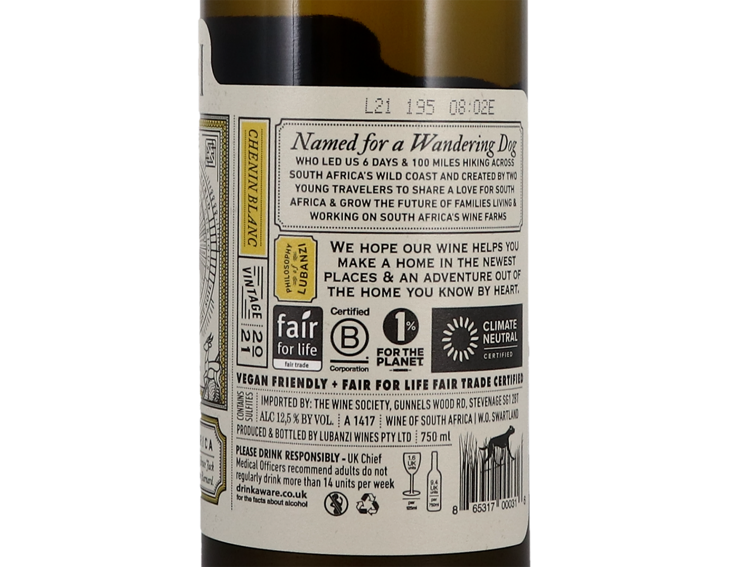 Lubanzi Chenin Blanc Swartland 2021
