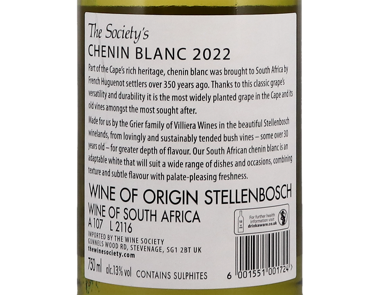 The Societys Chenin Blanc Stellenbosch 2022
