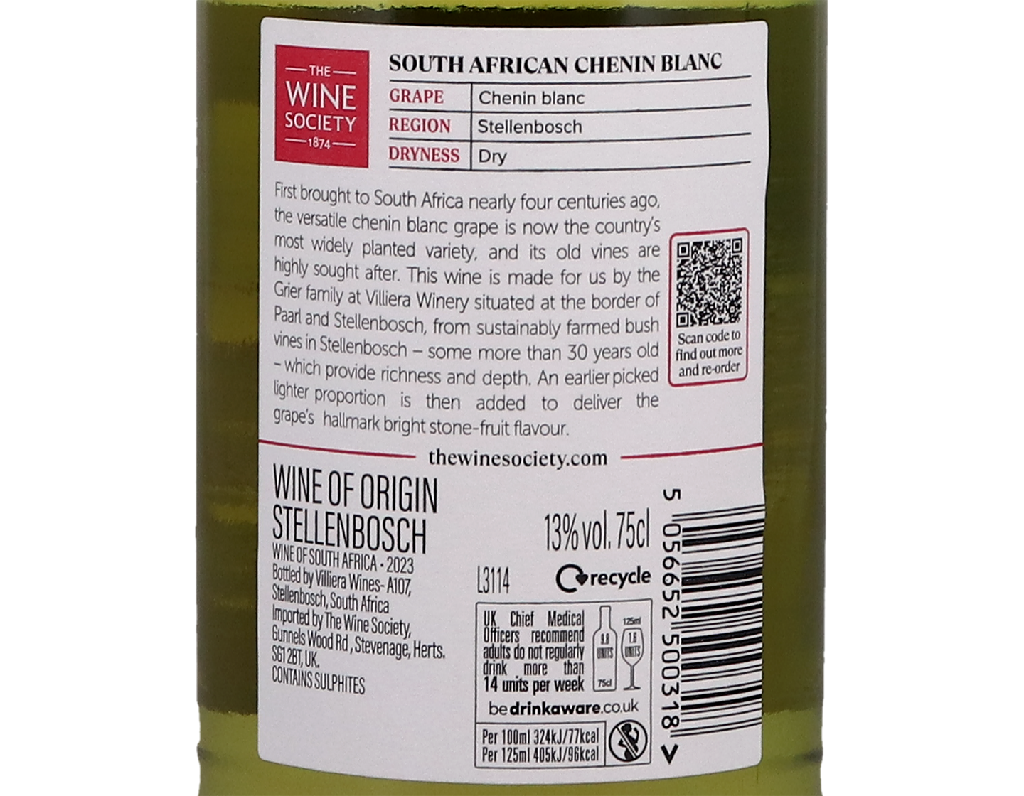 The Society's South African Chenin Blanc, Stellenbosch 2023