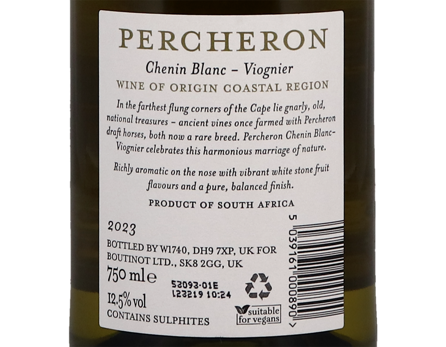 Percheron Chenin Blanc Viognier Coastal Region 2023