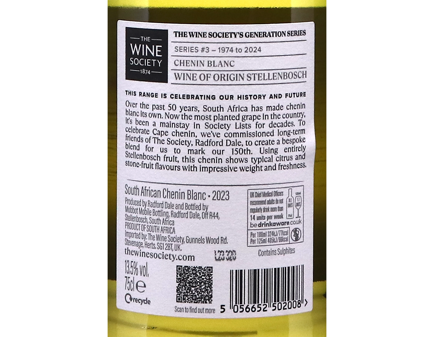 The Wine Societys Generation Series South African Chenin Blanc 2023