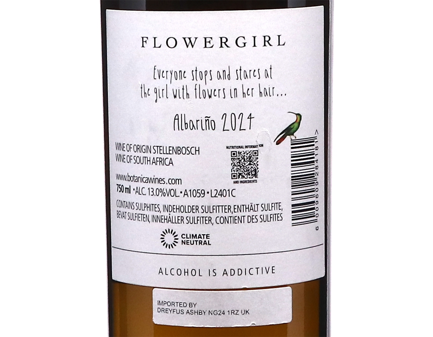 Botanica 'Flower Girl' Albariño, Stellenbosch 2024