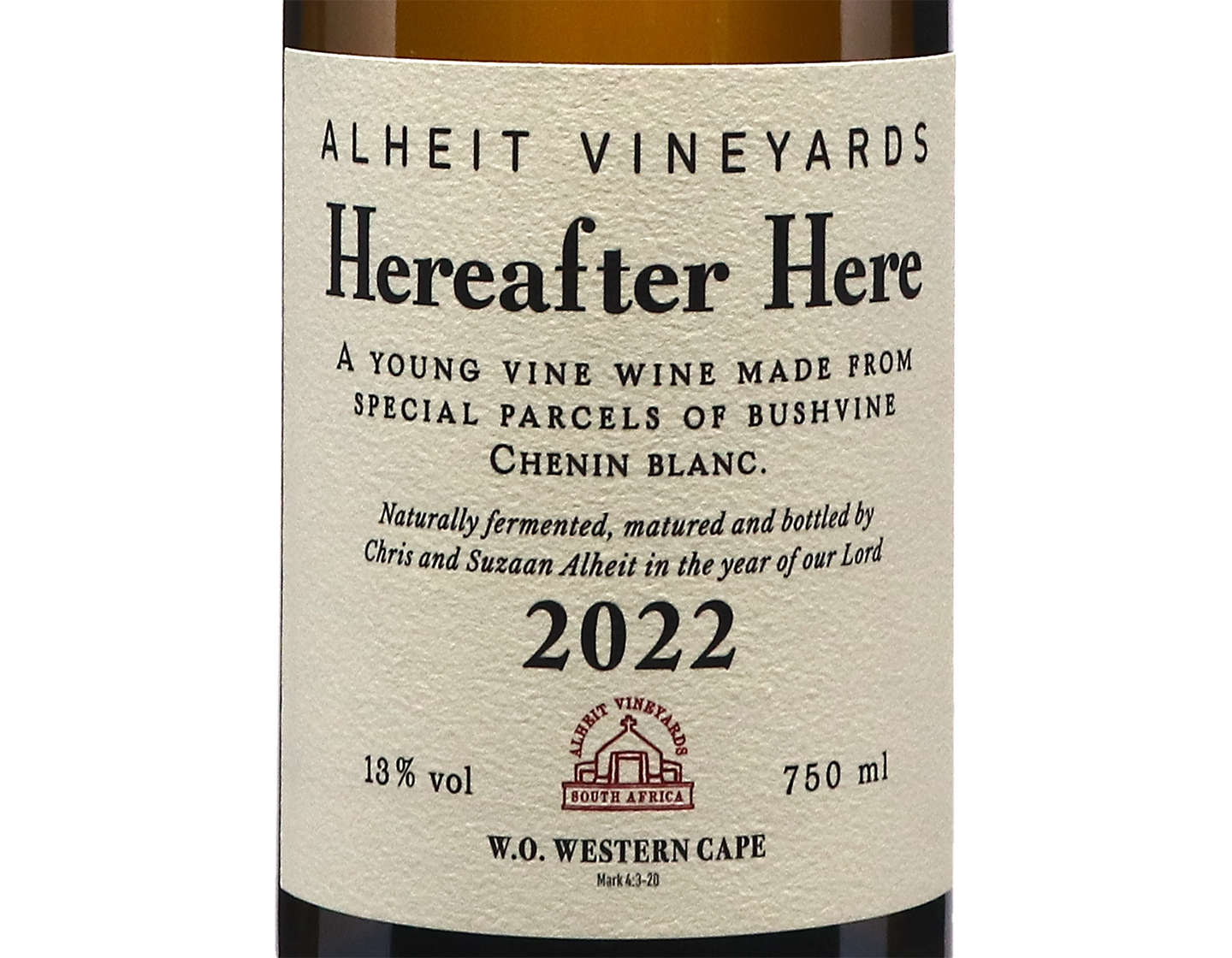 Alheit 'Hereafter Here' Chenin Blanc Western Cape 2022