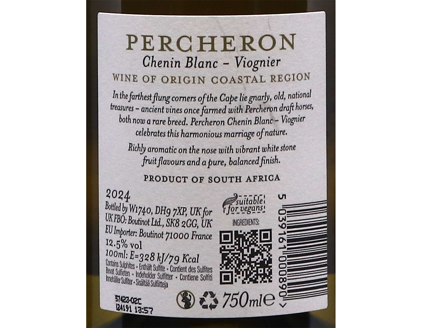 Percheron Chenin Blanc-Viognier, Coastal Region 2024