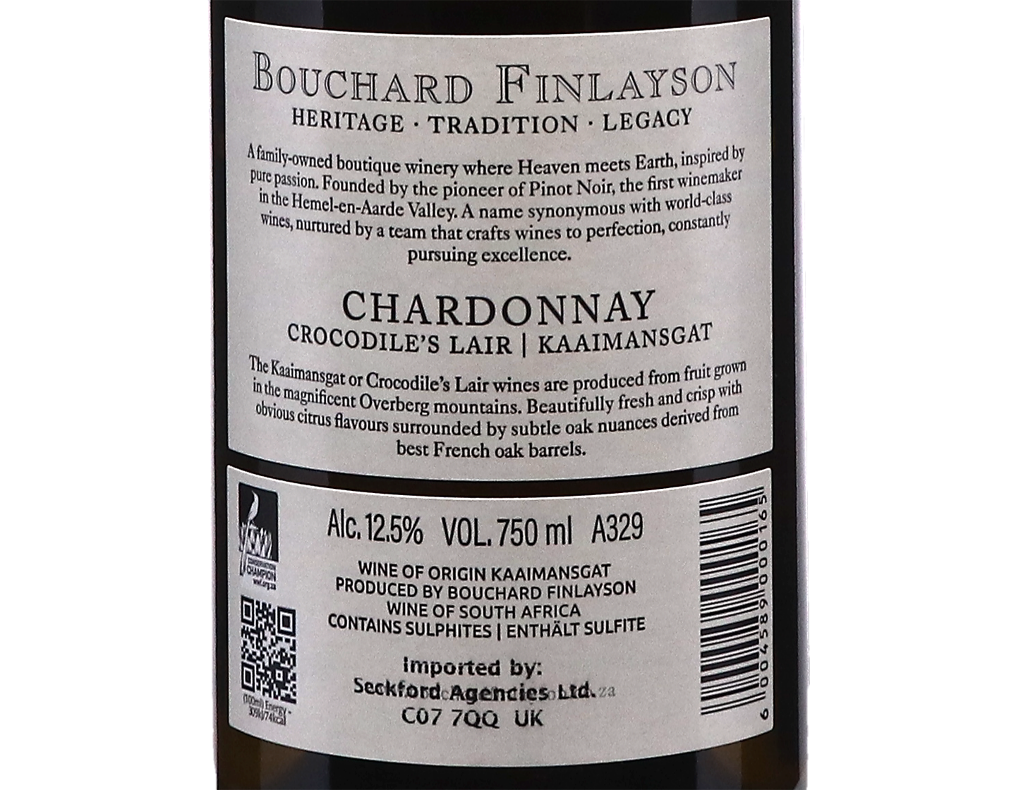 Bouchard Finlayson Crocodile's Lair Chardonnay, Kaaimansgat 2023