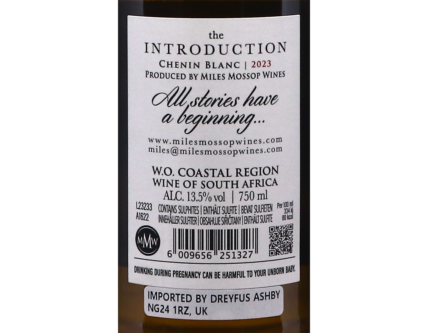 Miles Mossop The Introduction Chenin Blanc, Stellenbosch 2023