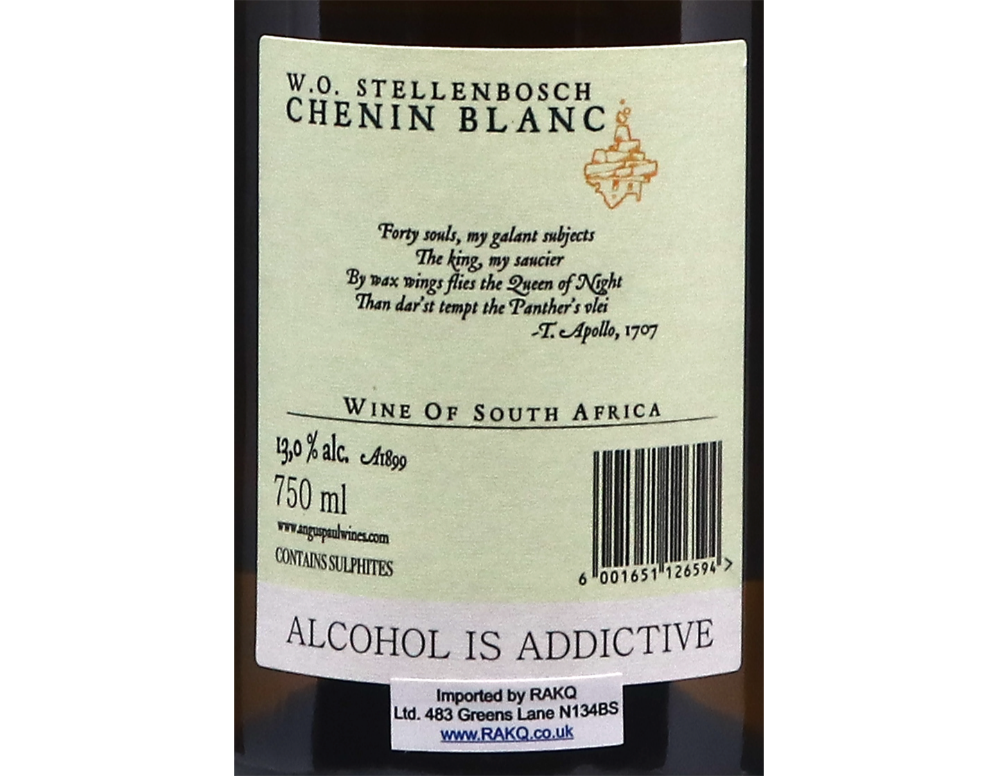 Angus Paul Fantamtango Chenin Blanc,Stellenbosch 2024