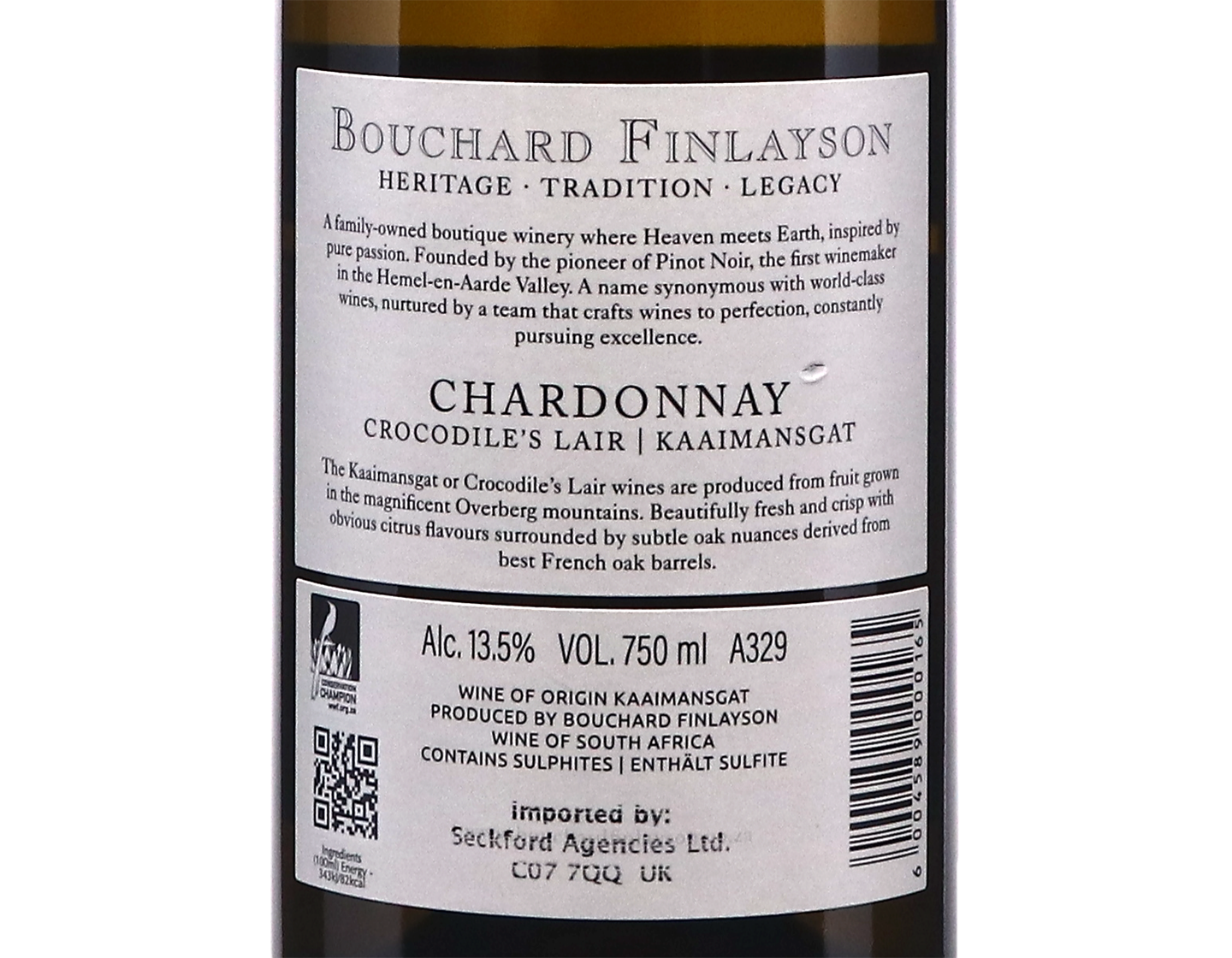 Bouchard Finlayson Crocodile's Lair Chardonnay, Kaaimansgat 2024