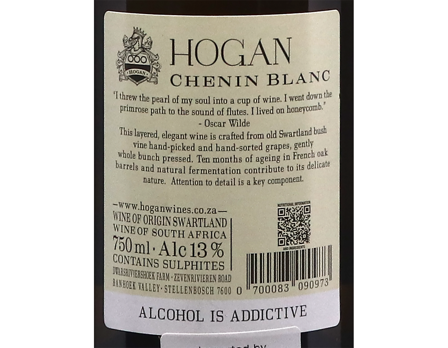 Hogan Chenin Blanc Swartland 2024