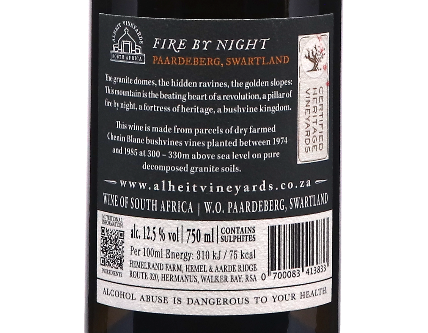 Alheit Fire by Night Swartland 2024 MX ONLY