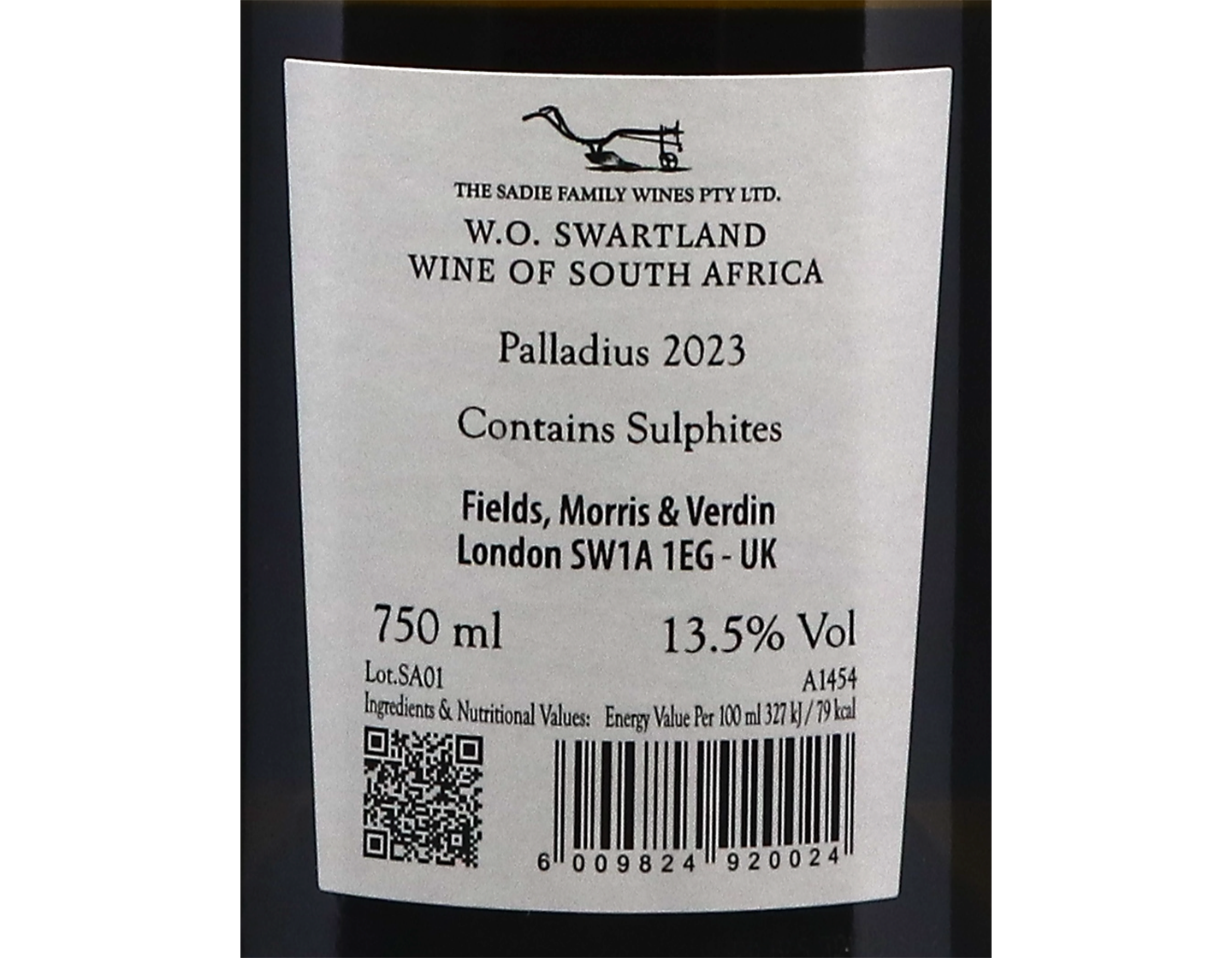 The Sadie Family Wines Palladius Swartland 2023 MX ONLY