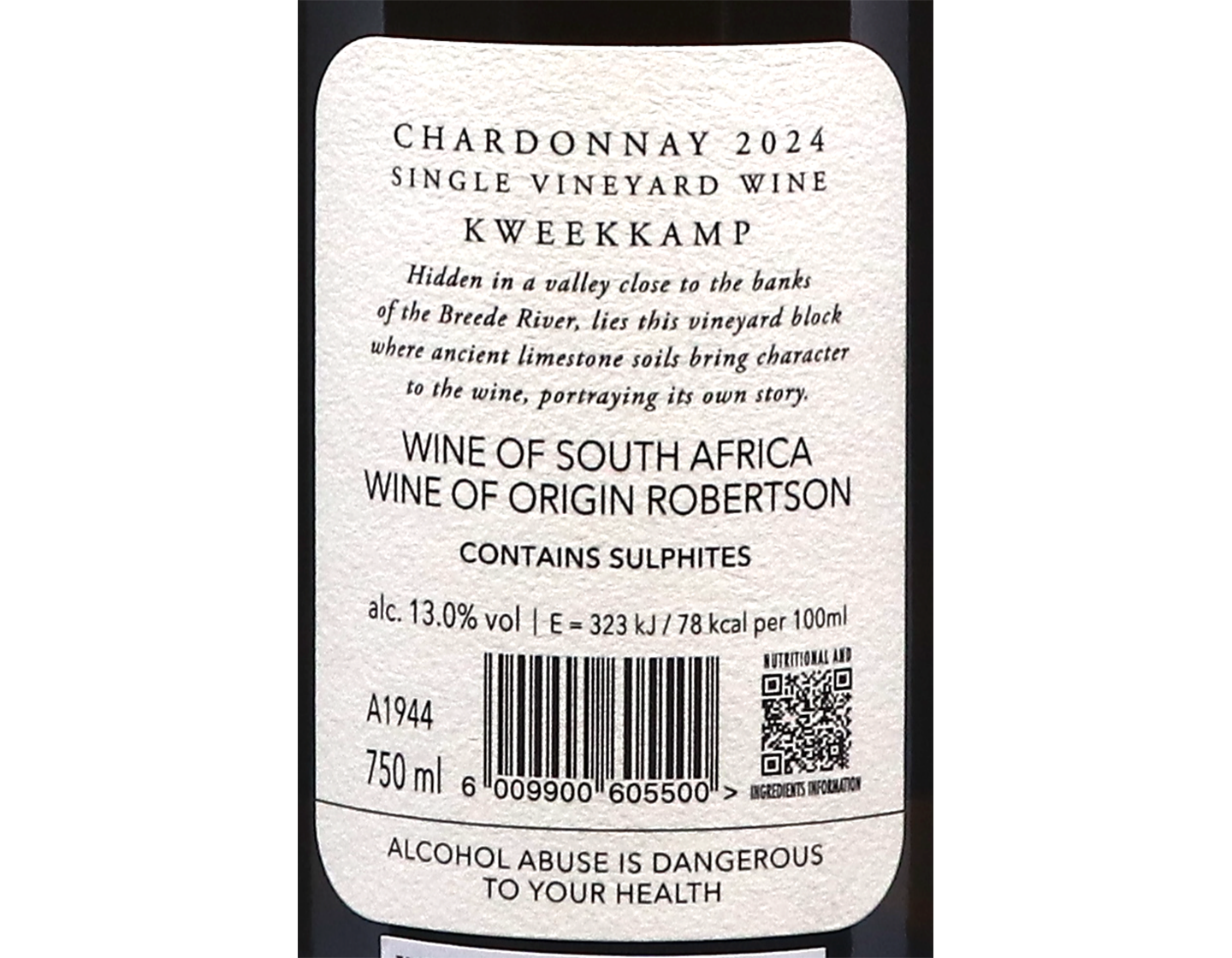 Vonn Chardonnay, Robertson 2024