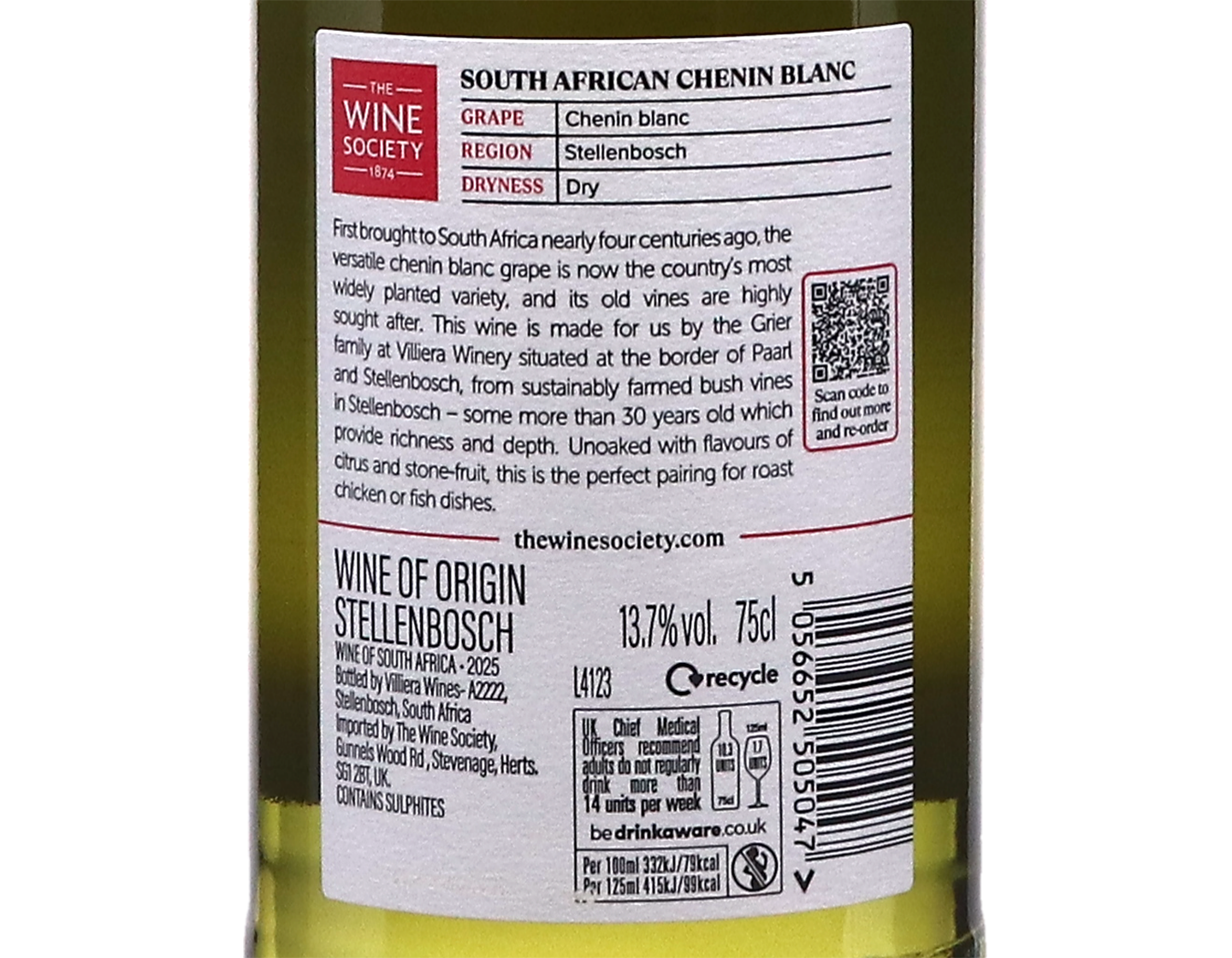 The Society's South African Chenin Blanc Stellenbosch 2025