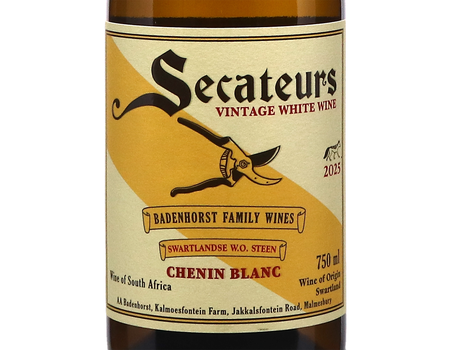 A.A. Badenhorst Secateurs Chenin Blanc, Swartland 2025