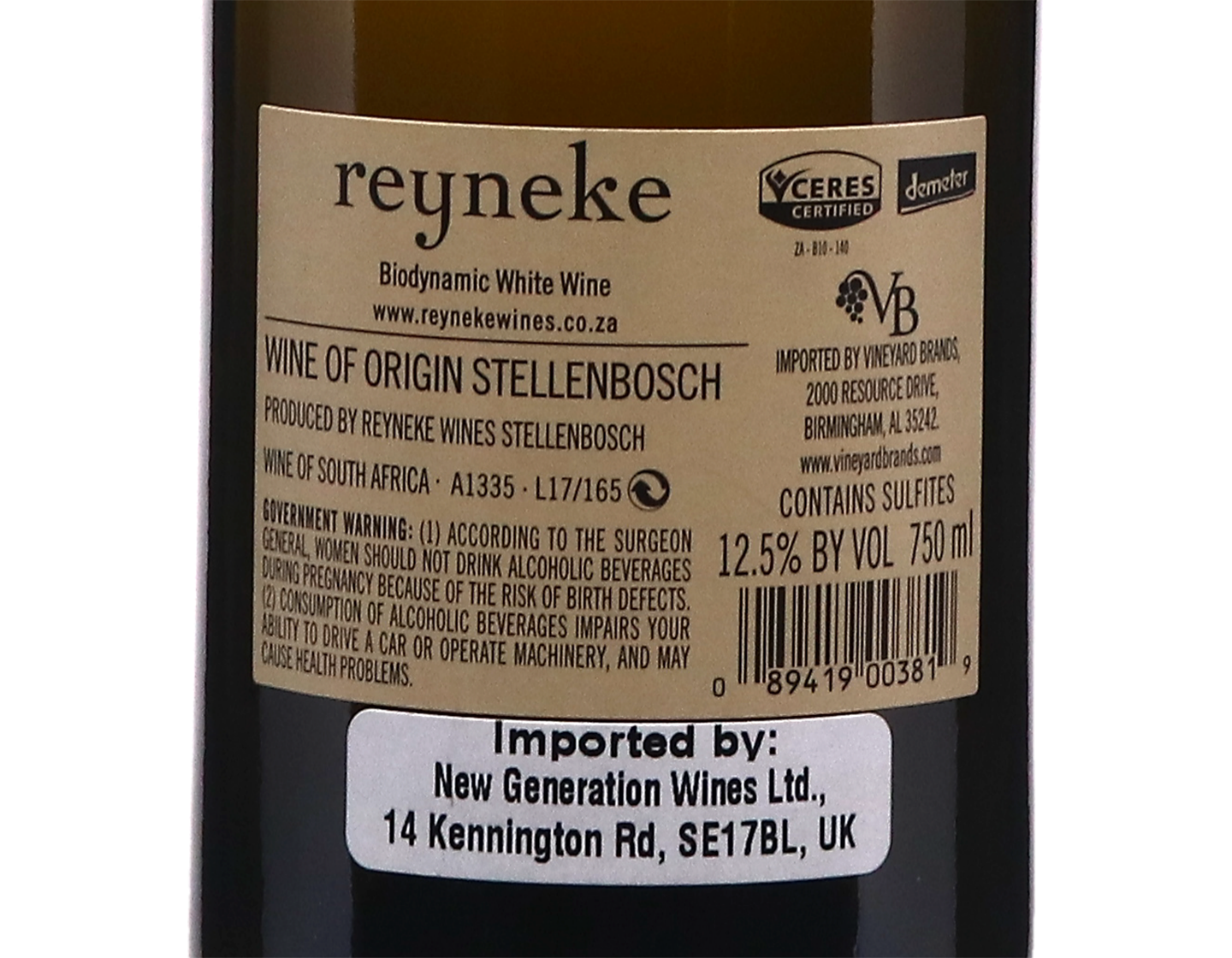 Reyneke Reserve White Stellenbosch 2016
