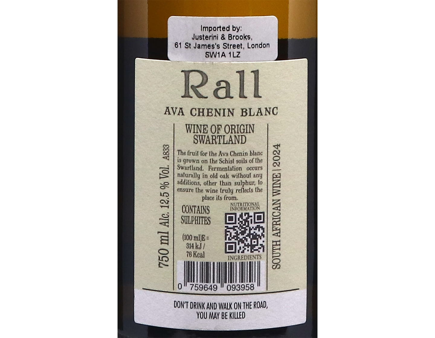 Rall Ava Chenin Blanc Swartland 2024