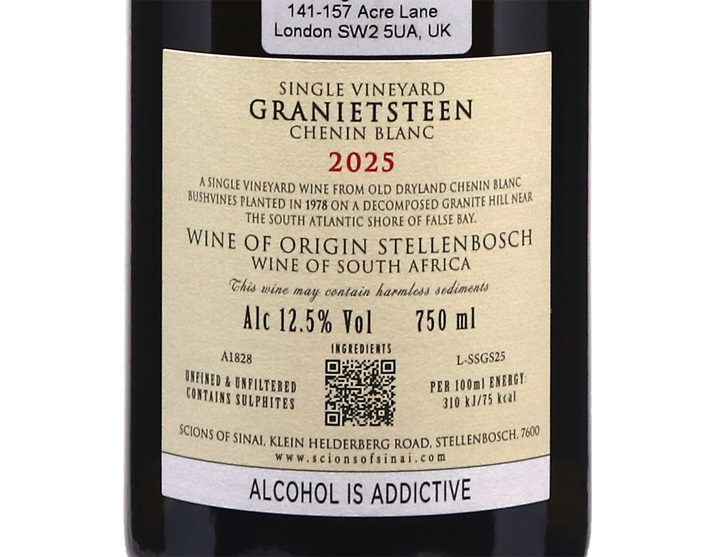 Scions of Sinai Granietsteen Chenin Blanc Stellenbosch 2025