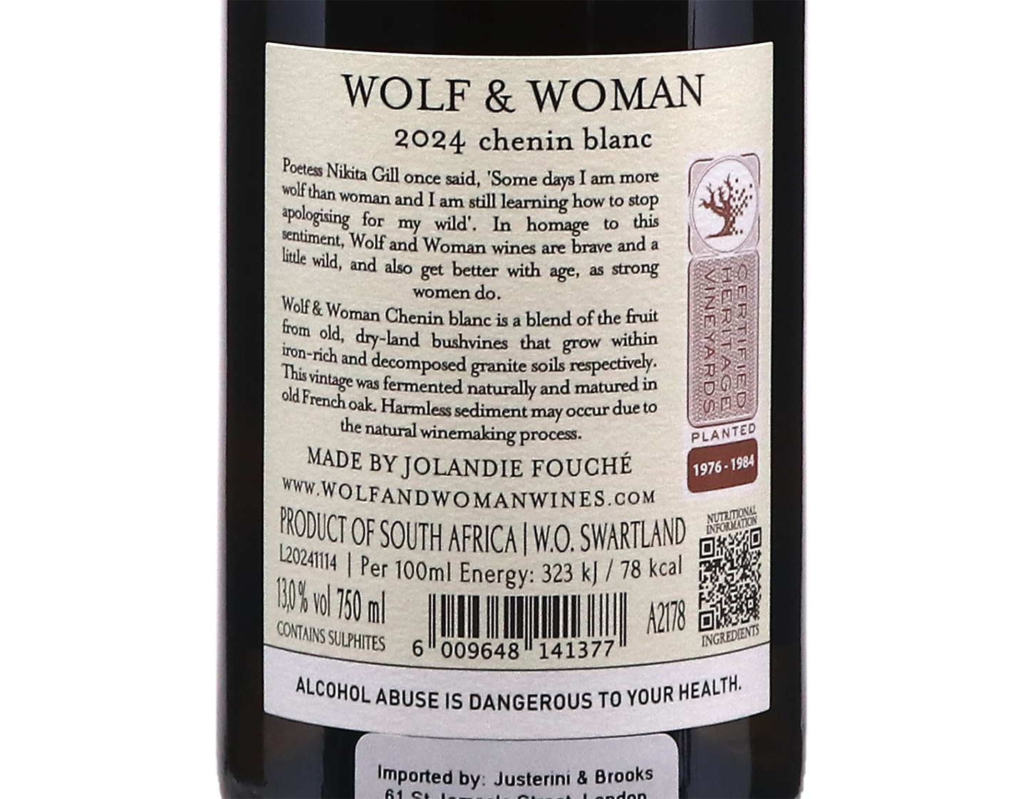 Wolf & Woman Chenin Blanc Swartland 2024