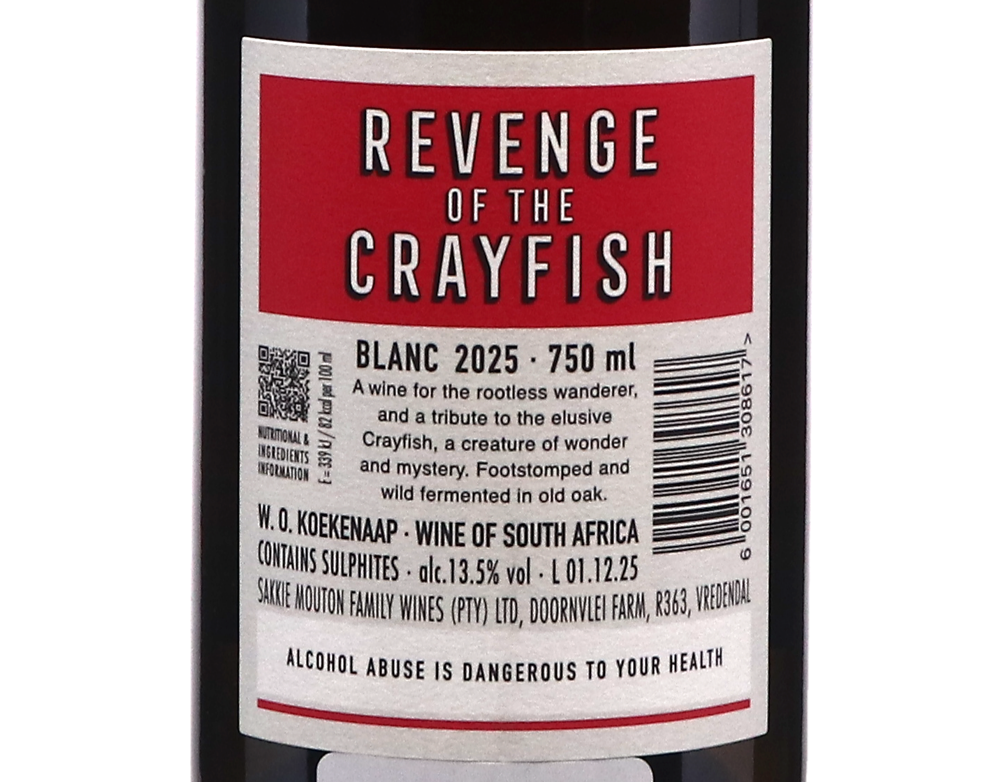 Sakkie Mouton Revenge of the Crayfish Koekenaap 2025