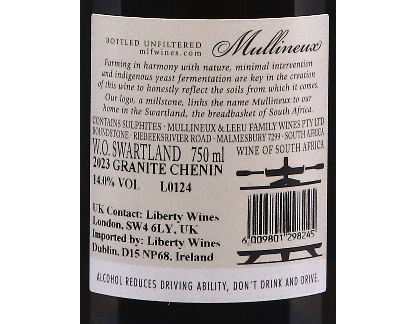Mullineux Granite Eikelaan Chenin Blanc Swartland 2023