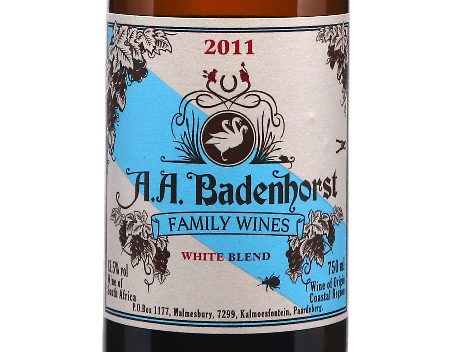 A A Badenhorst Kalmoesfontein White Blend Swartland 2011 MX ONLY