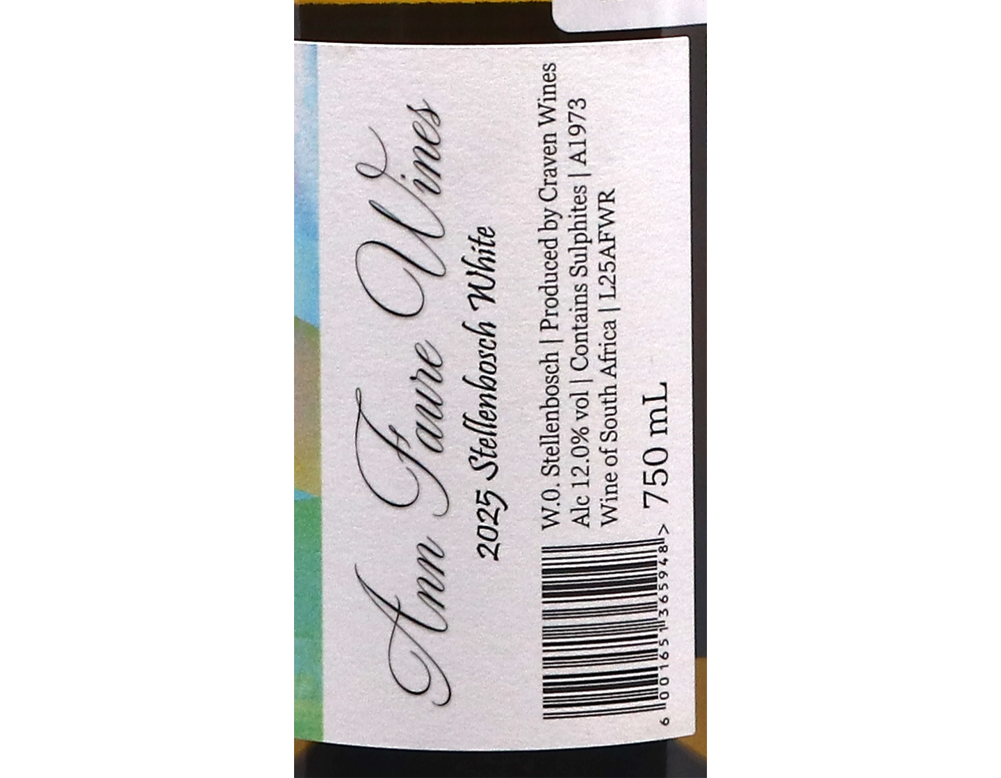 Ann Faure White Stellenbosch 2025