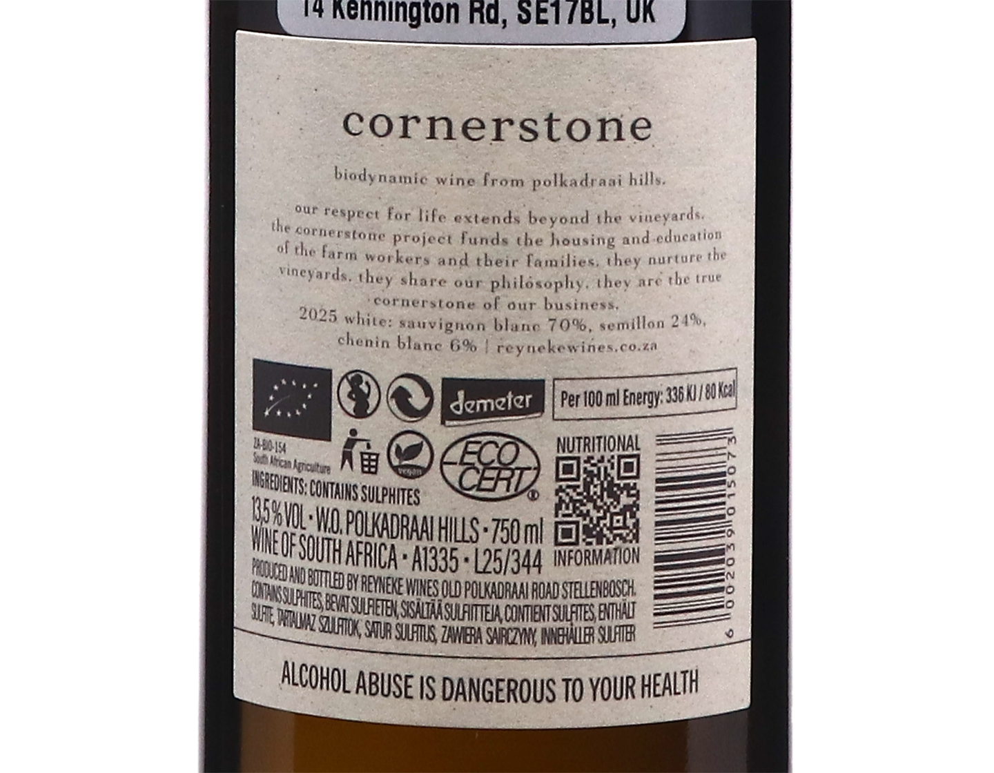 Reyneke Cornerstone White Stellenbosch 2025
