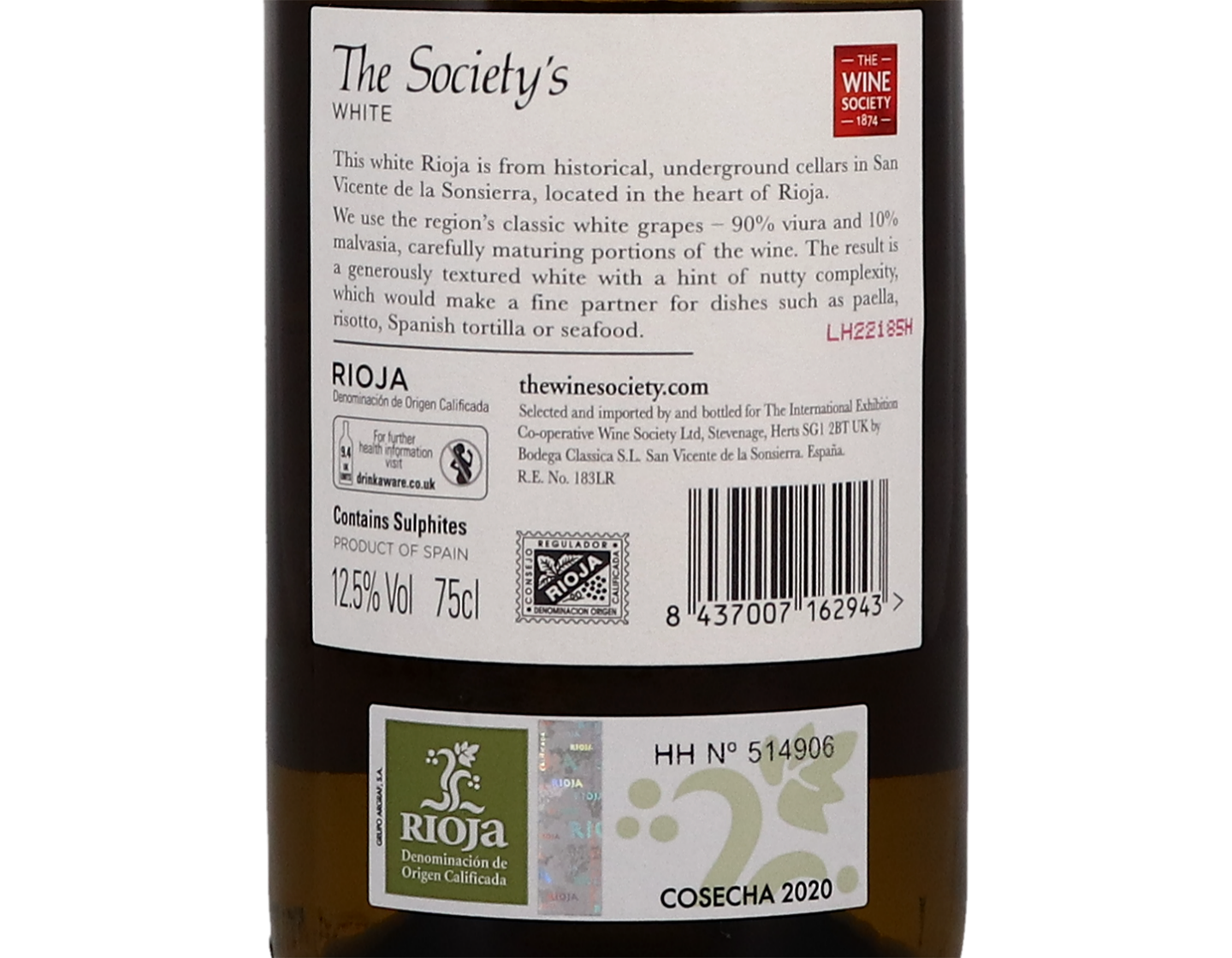 The Society's White Rioja 2020