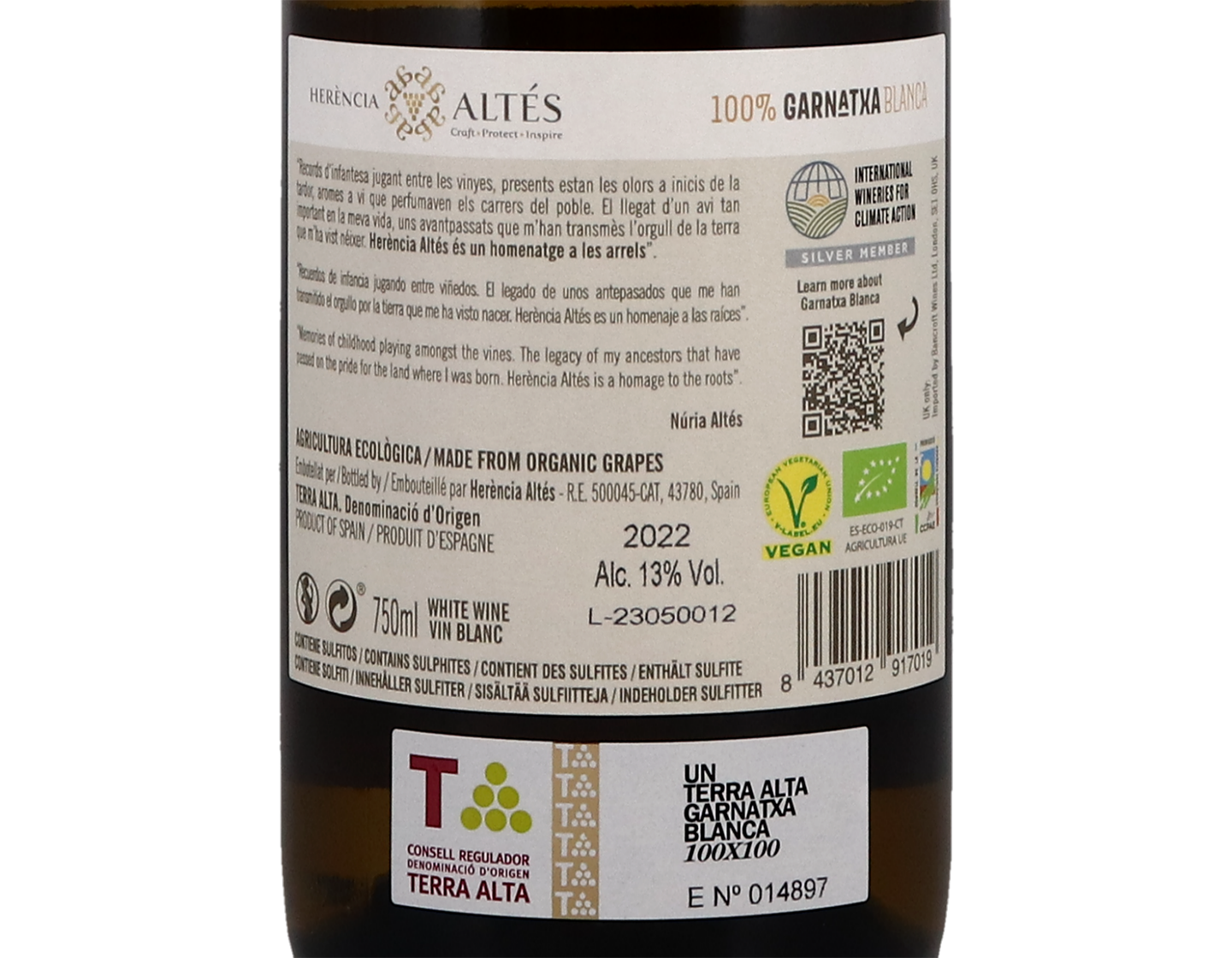 Herencia Altes Garnatxa Blanca 2022