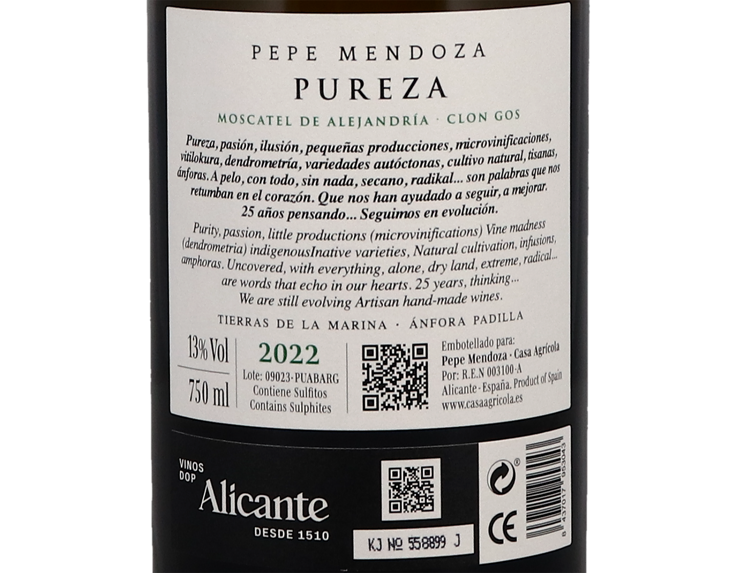 Pepe Mendoza Pureza Moscatel 2022