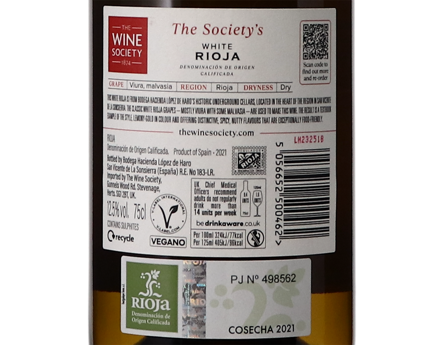 The Society's White Rioja 2021