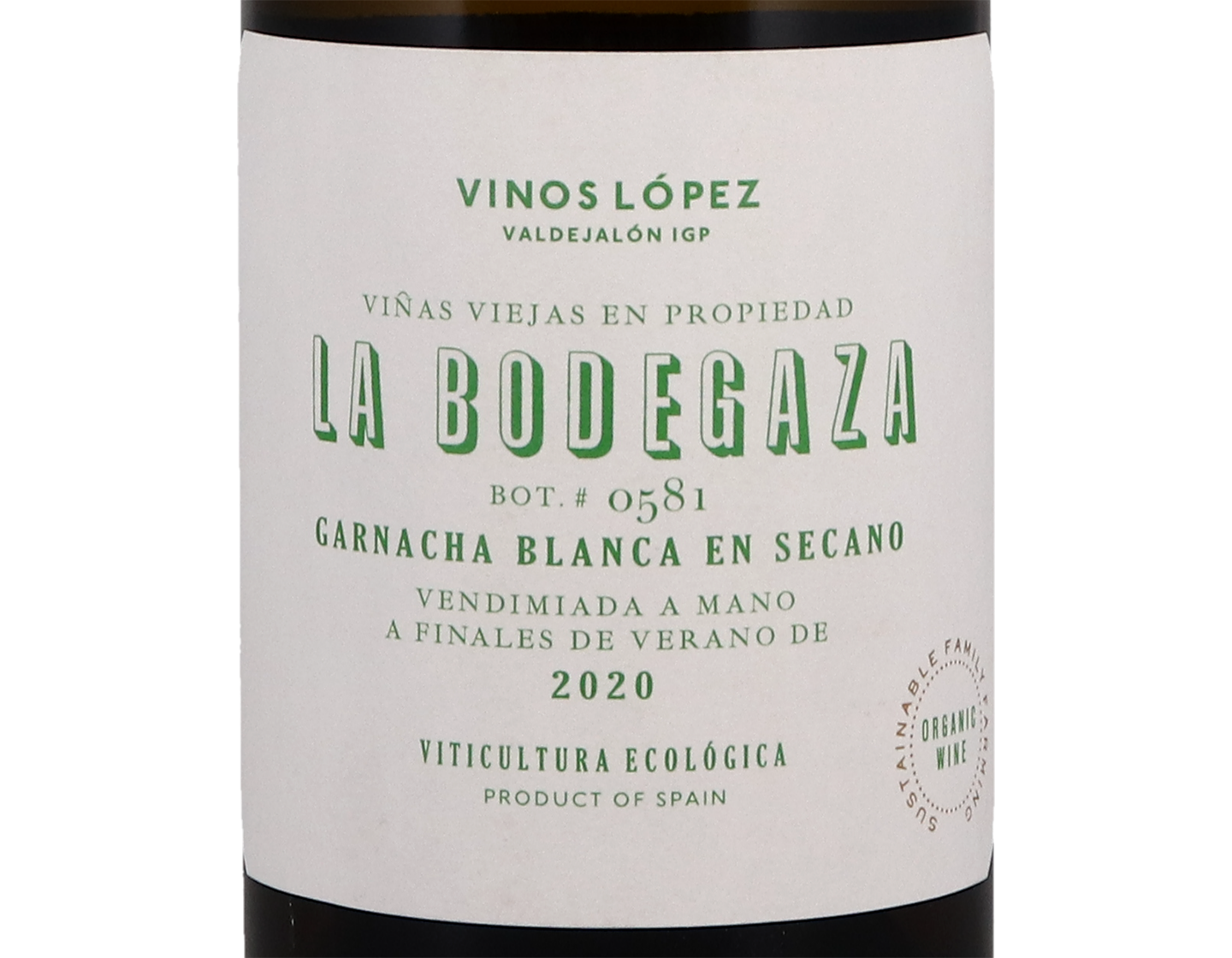 Vinos Lopez La Bodegaza Blanco Valdejalon 2020