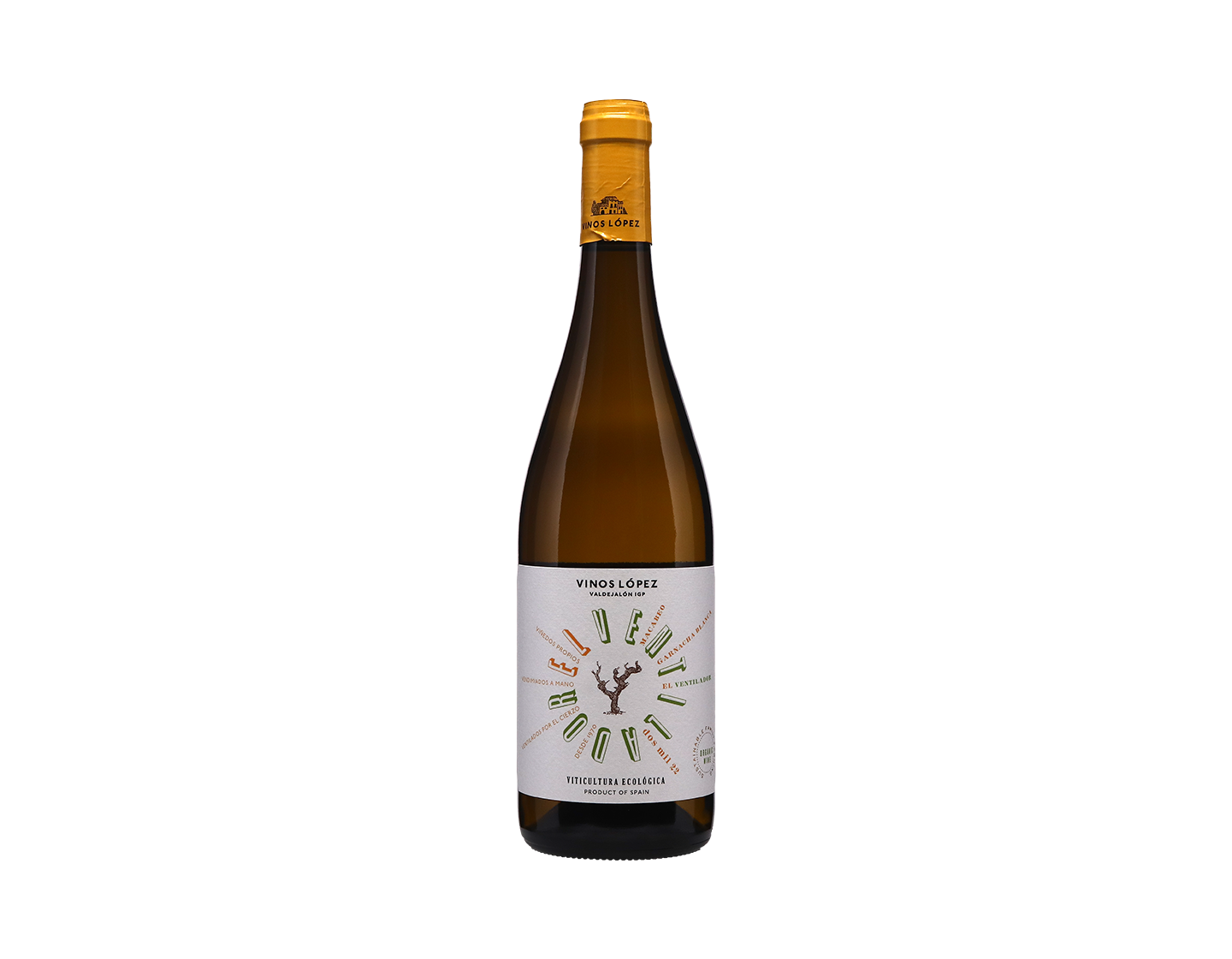 Vinos Lopez El Ventilador Garnacha Blanca Valdejalon 2022 ORGANIC