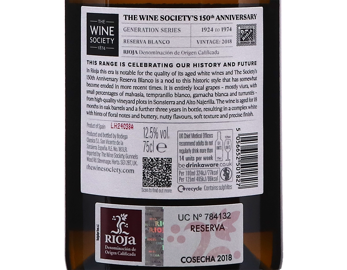 The Wine Society's Generation Rioja Blanco Reserva 2018