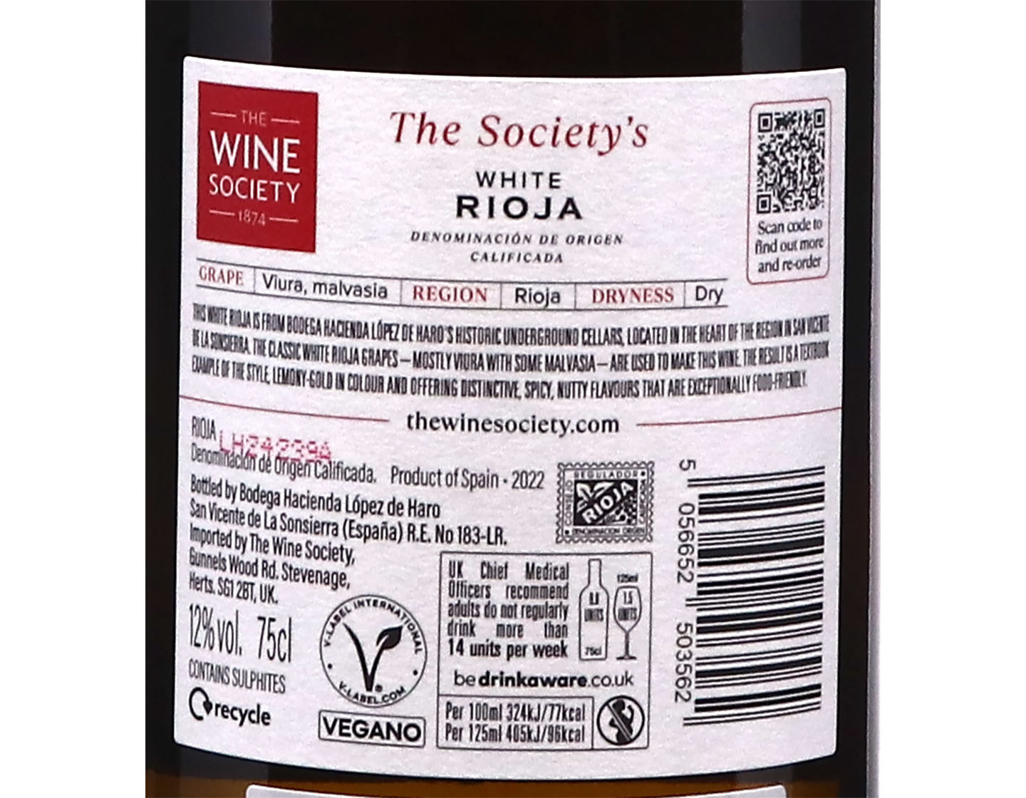 The Society's White Rioja 2022
