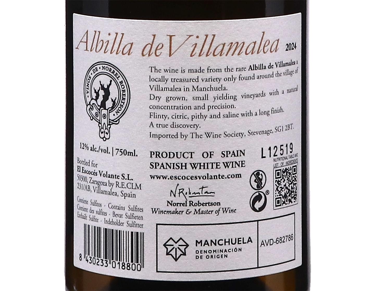 Escoses Volante Albilla Sobre Lias Manchuela 2024