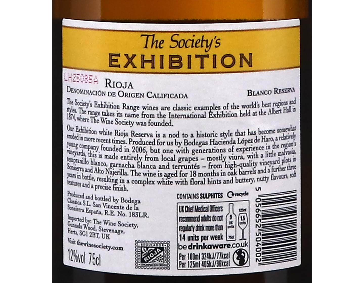 The Society's Exhibition White Rioja 2018