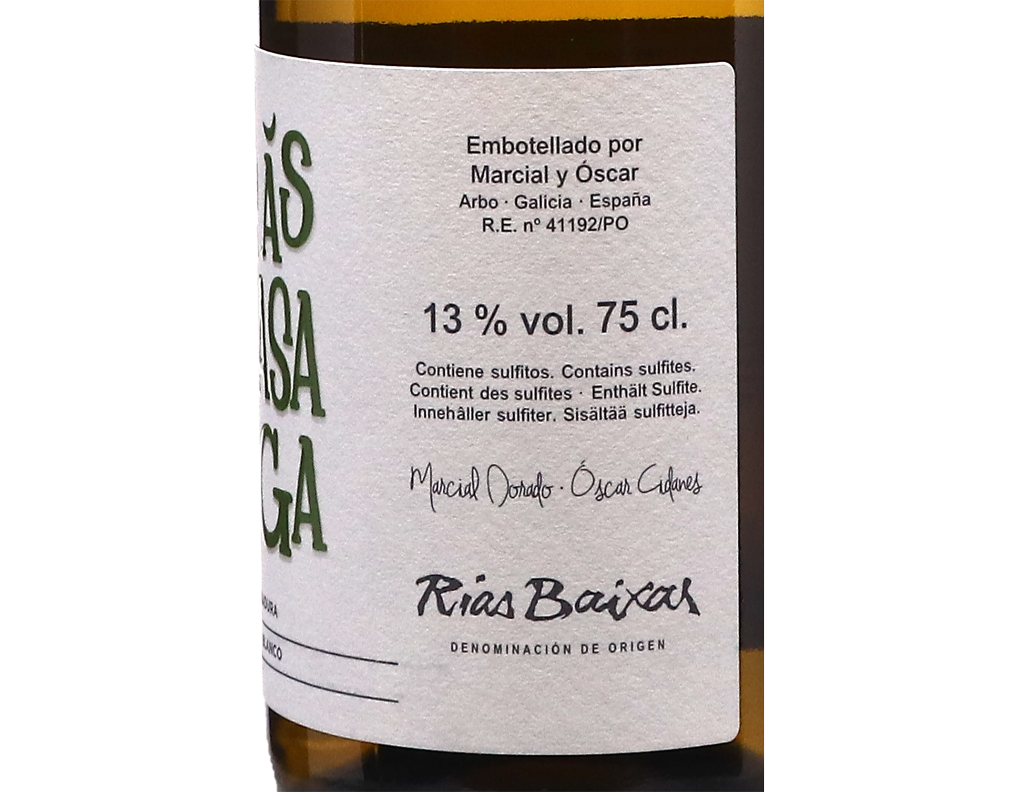 Detras de Casa larga Albarino Treixadura Rias Baixas 2023