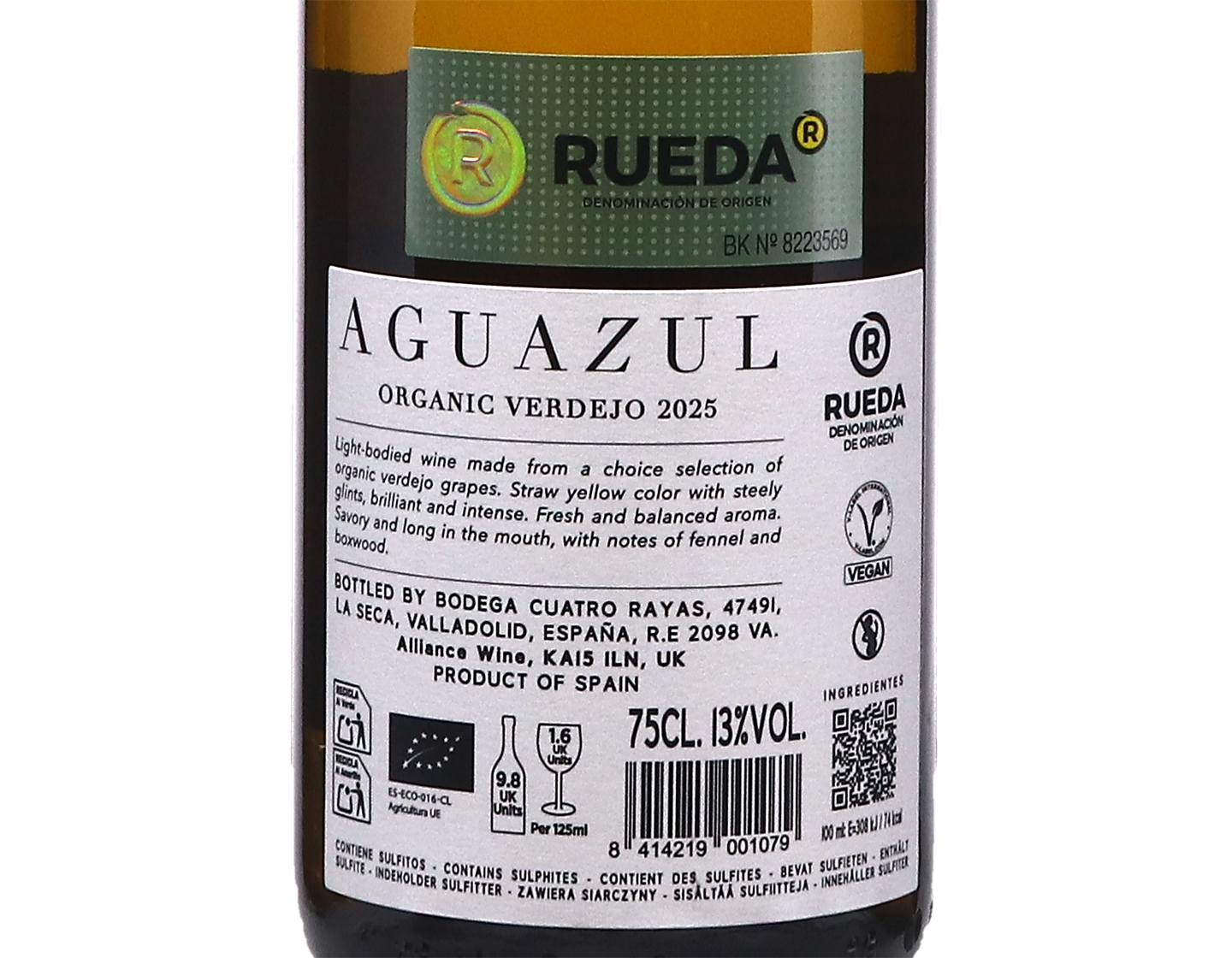 Aguazul Verdejo Rueda 2025 ORGANIC
