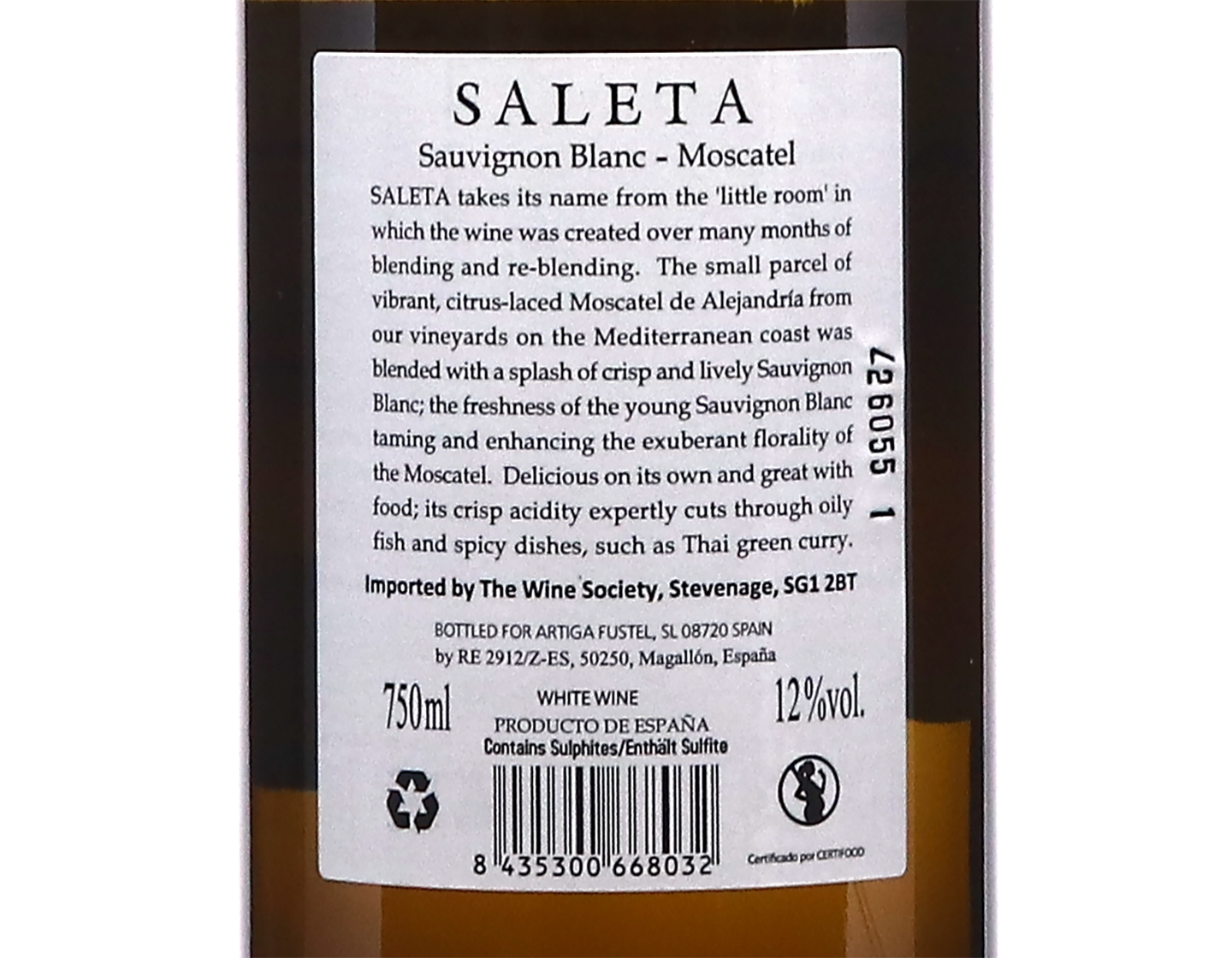 Saleta Moscatel Sauvignon Blanc 2025