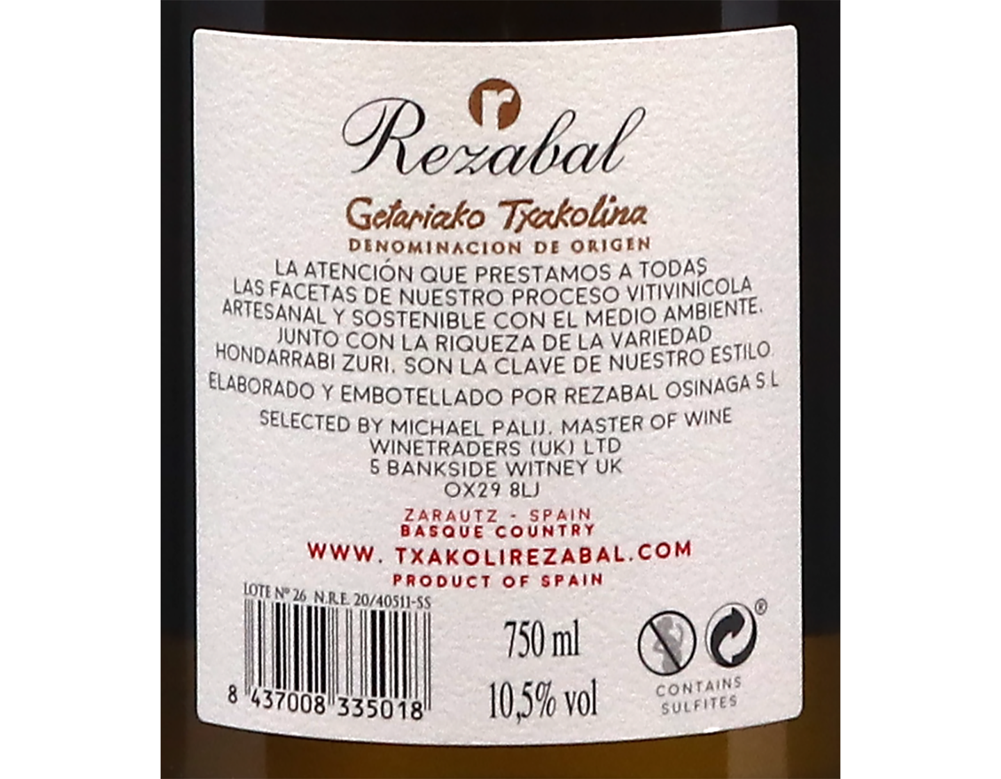 Rezabal Txacoli 2025