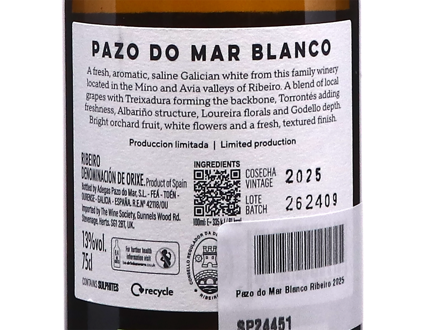 Pazo do Mar Blanco, Ribeiro 2025