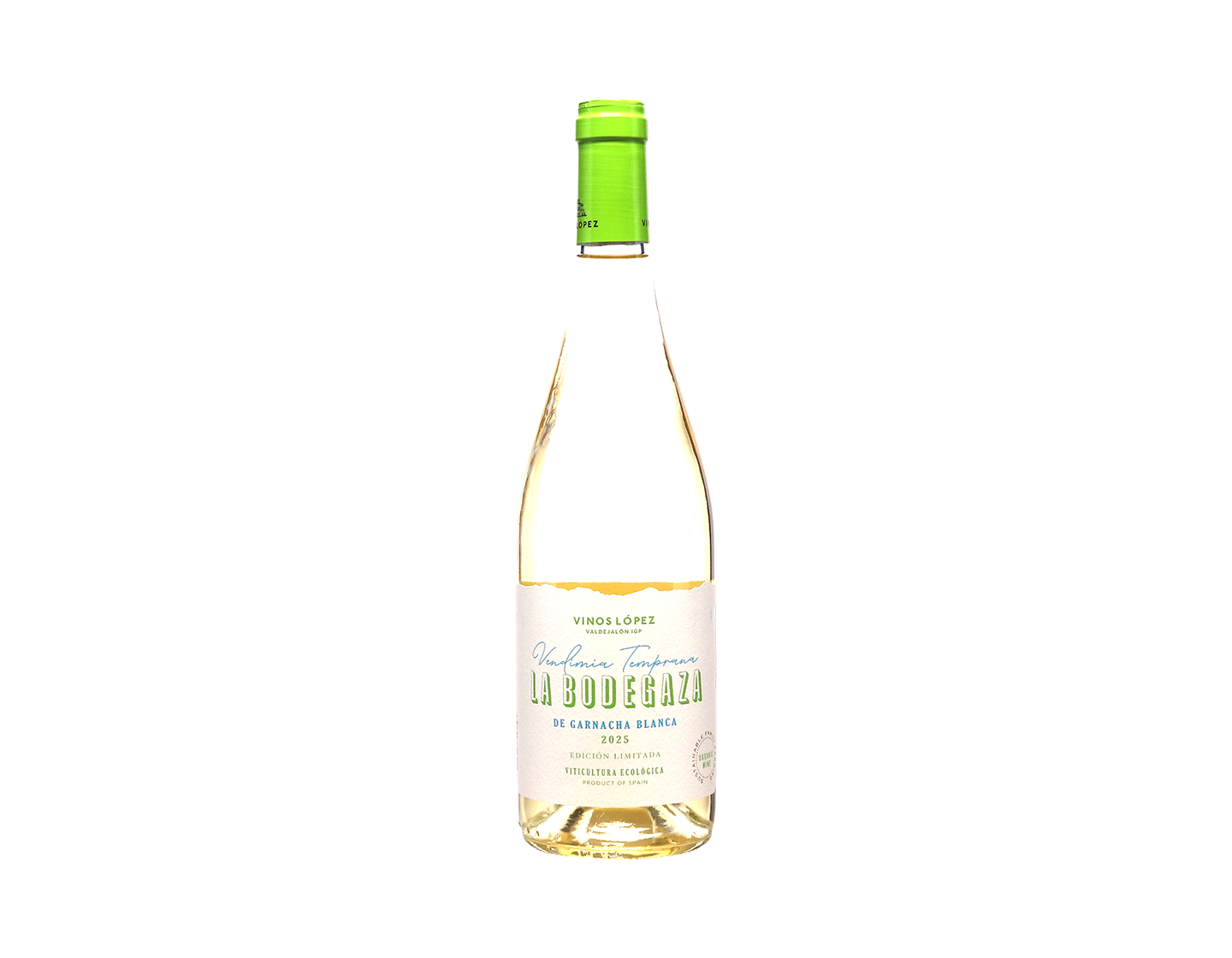 La Bodegaza de Garnacha Blanca Vendimia Temprana, IGP Valdejalón, Vinos López  2025