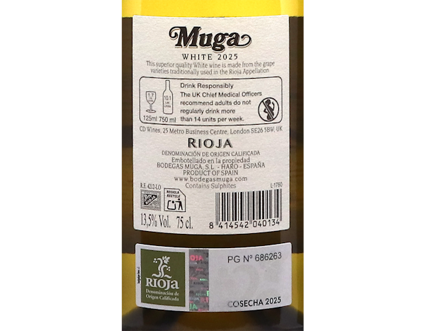 Muga Blanco, Rioja 2025