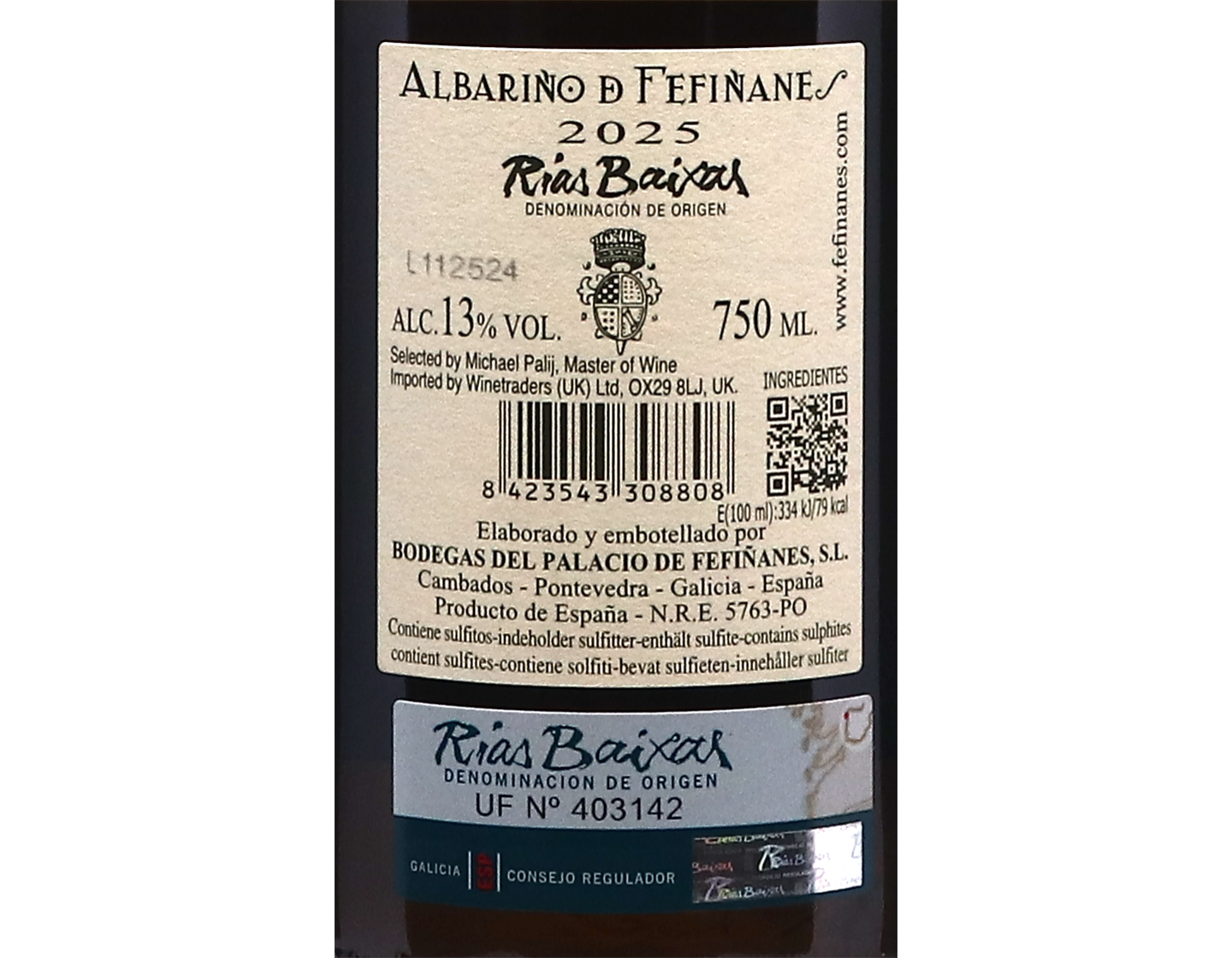 Fefinanes Albarino Rias Baixas 2025